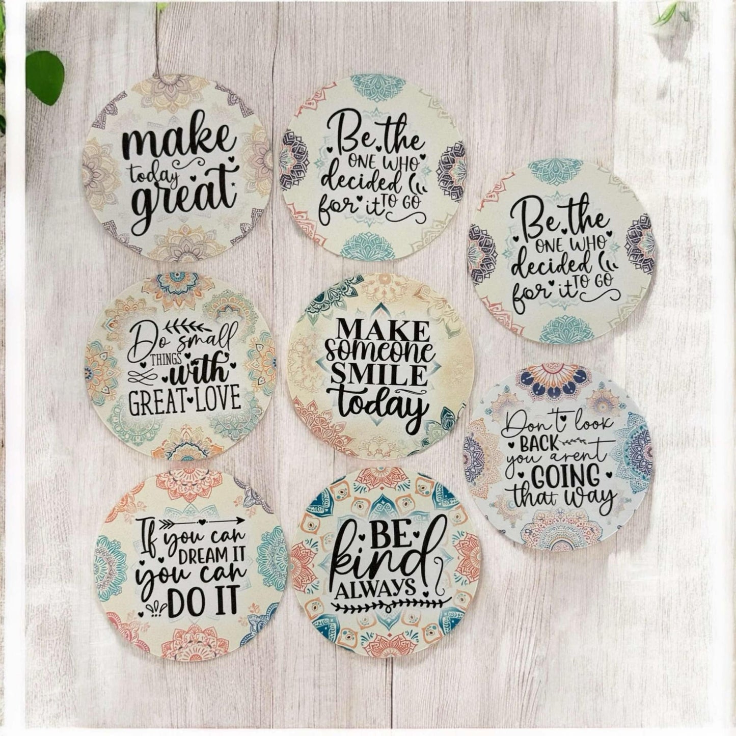 Positive Affirmations Freshie Cardstock - 2.5"