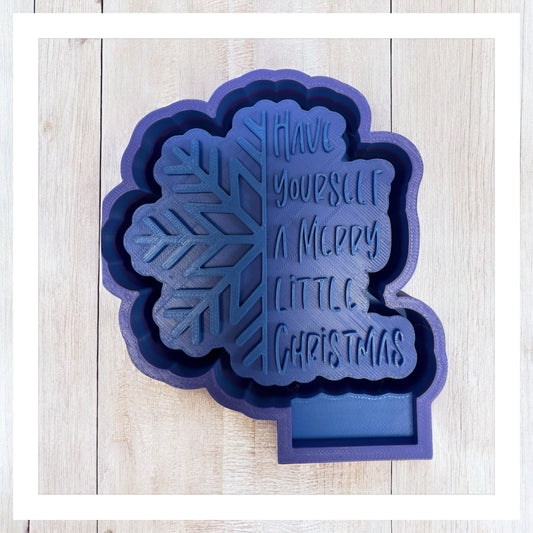 Have Yourself A Merry Little Christmas - Freshie Silicone Mold