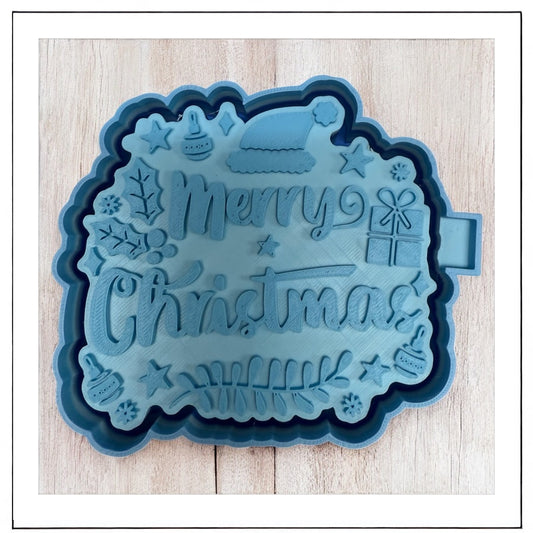 Merry Christmas - Freshie Silicone Mold