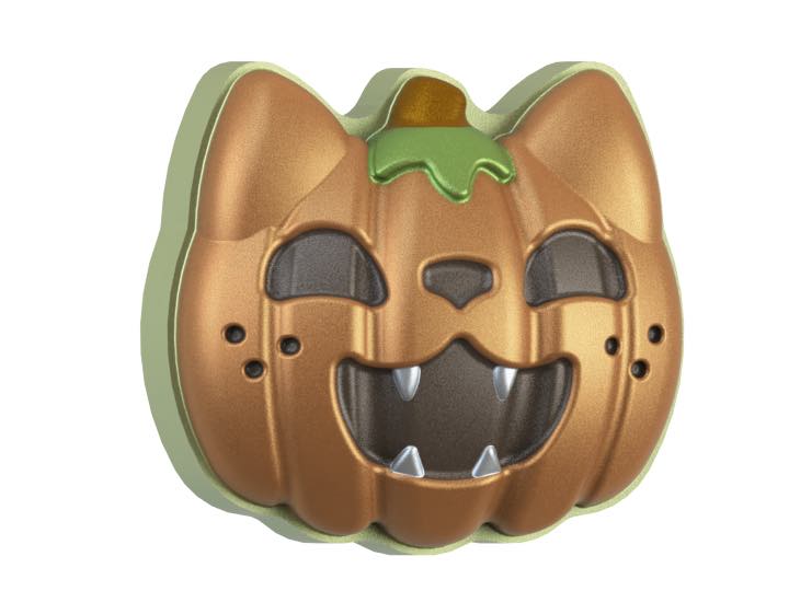 Pumpkin Cat Mold Series STL File