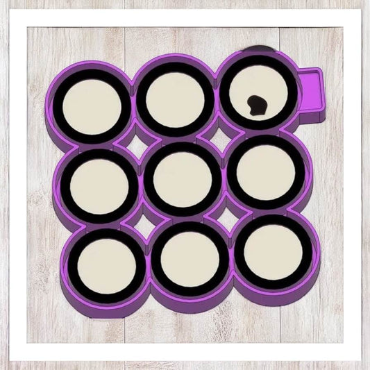 9 Cavity 1.5" Round - Freshie VENT Silicone Mold