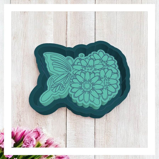 Flower Butterfly - Freshie Silicone Mold