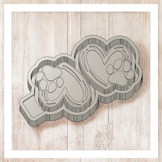 Paw Heart - Freshie VENT Silicone Mold