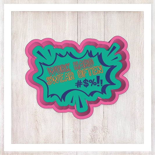 Work Hard Swear Often - Freshie Silicone Mold
