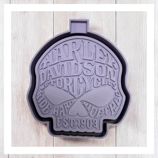 Harley Skull - Freshie Silicone Mold