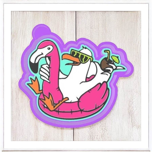 Bird on Floatie - Freshie Silicone Mold