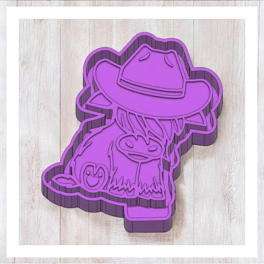 Western Highland Cow - Freshie Silicone Mold