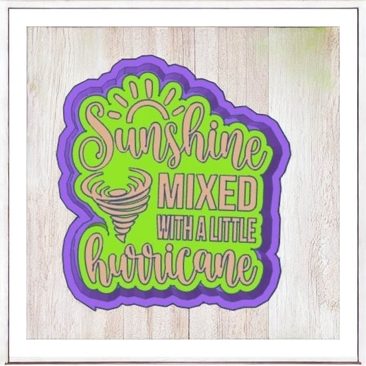 Sunshien Mixed With A Little Hurricane - Freshie Silicone Mold
