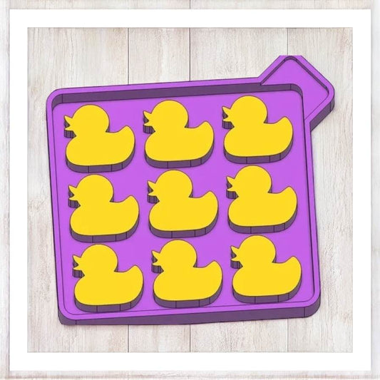 9 Cavity 1.5" Duck - Freshie VENT Silicone Mold