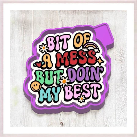 A Bit Of A Mess - Freshie Silicone Mold