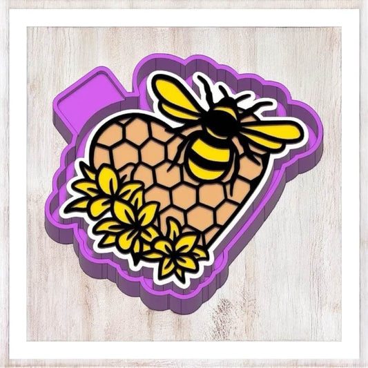 Heart Bee - Freshie Silicone Mold