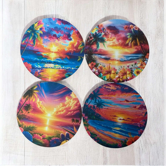 Beach Sunset Freshie Cardstock - 2.5"