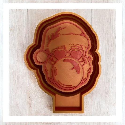 Santa Blowing Gum - Freshie Silicone Mold