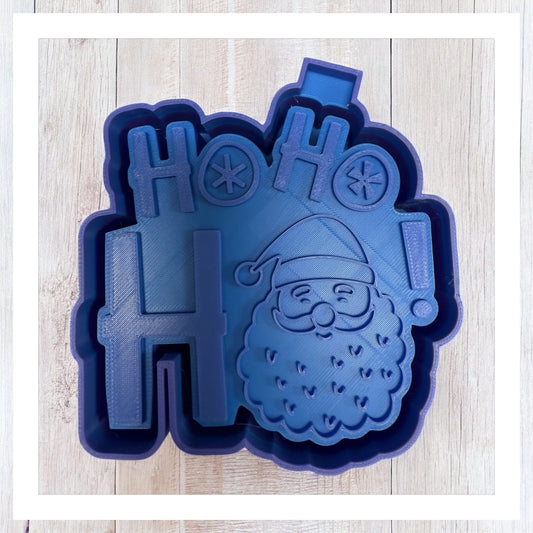Jolly Santa Ho Ho Ho - Freshie Silicone Mold