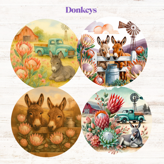Donkeys Freshie Cardstock - 2.5"