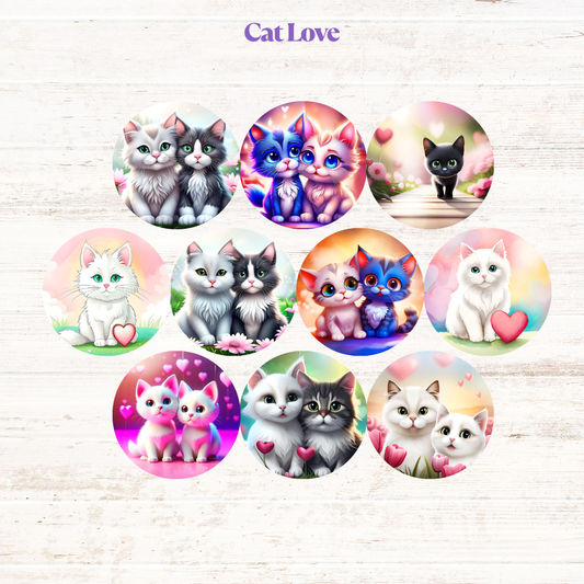 Cat Love Freshie Cardstock - 2.5"