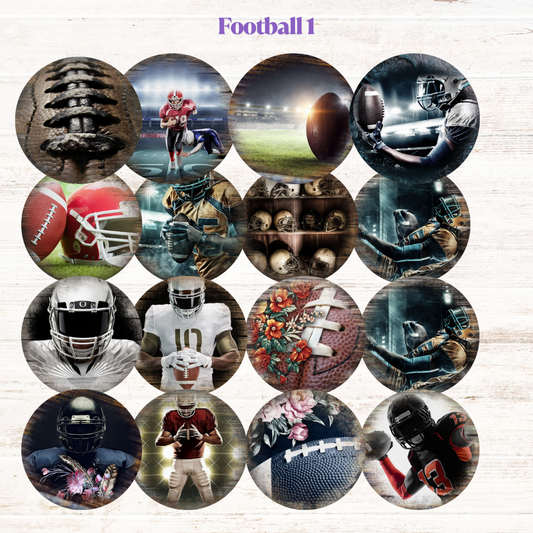 Football Collection 1 Freshie Cardstock - 2.5"