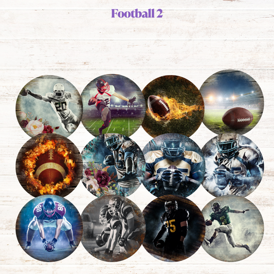 Football Collection 2 Freshie Cardstock - 2.5"