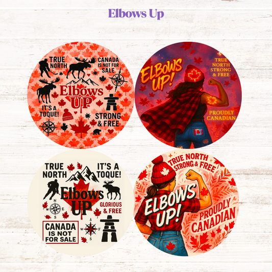 Elbows Up Freshie Cardstock - 2.5"