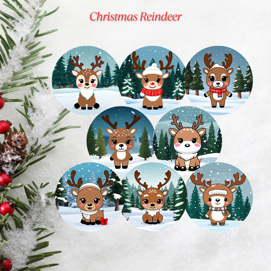 Christmas Reindeer Freshie Cardstock - 2.5"