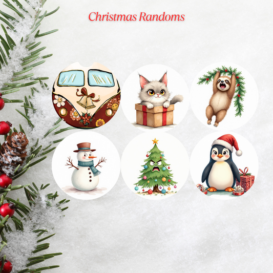 Christmas Random Cardstock - 2.5"