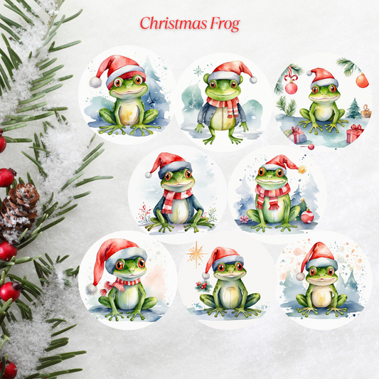 Christmas Frog Cardstock - 2.5"