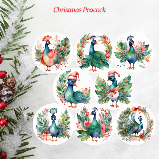 Christmas Parrot Freshie Cardstock - 2.5"