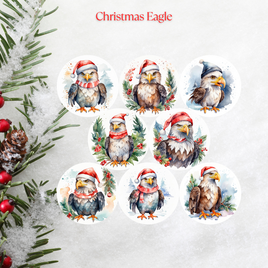 Christmas Eagle Christmas Cardstock - 2.5"