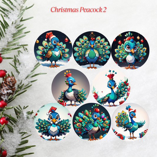 Christmas Parrot 2 Freshie Cardstock - 2.5"