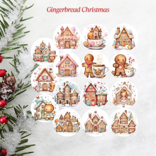 Gingerbread Christmas Cardstock - 2.5"