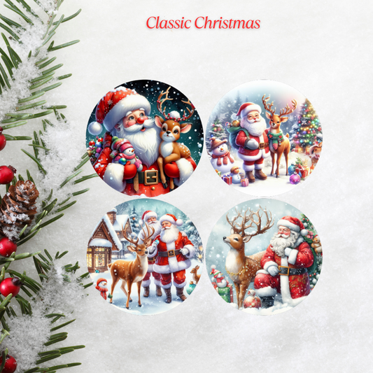 Classic Christmas Cardstock - 2.5"