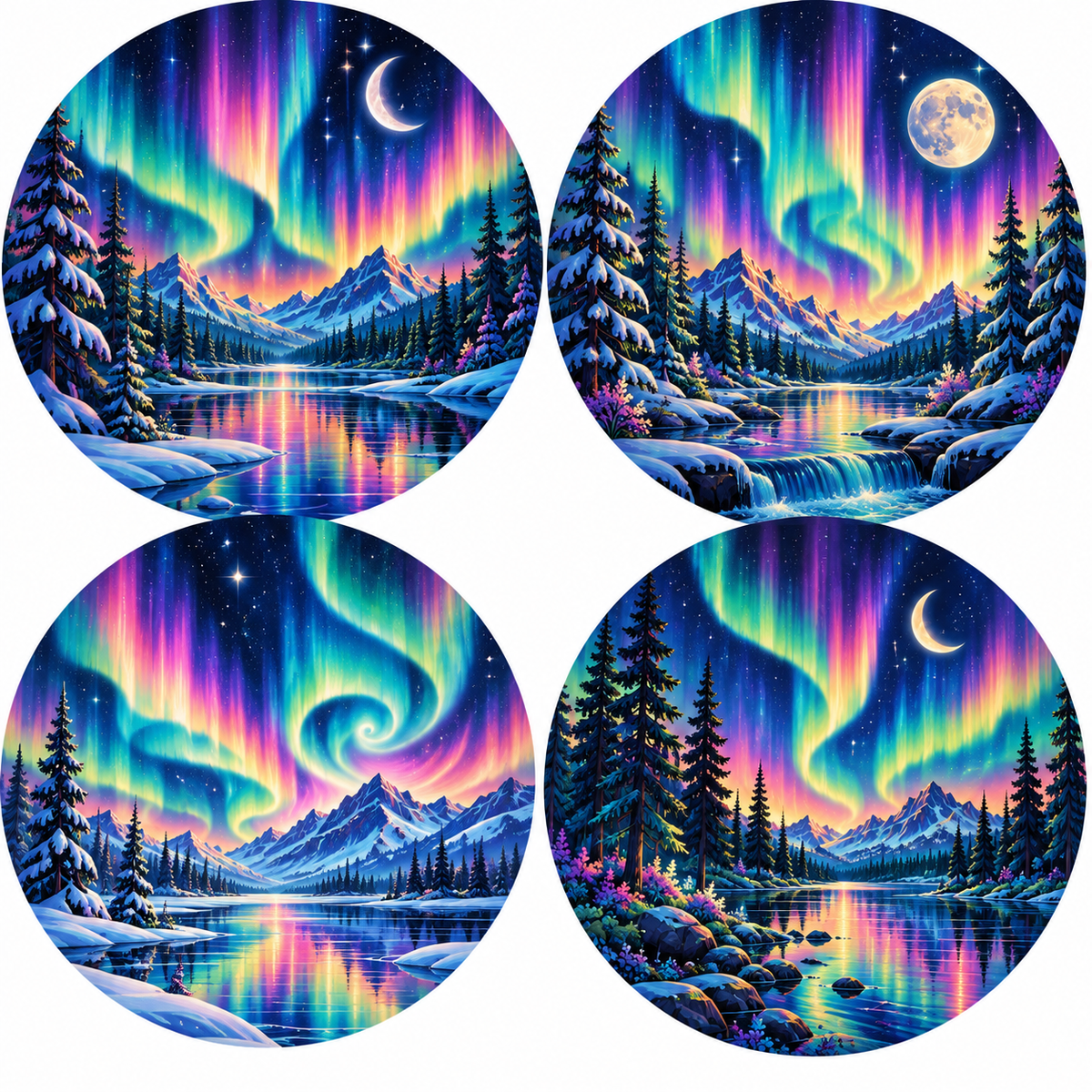 Northern Lights Nights Cardstock - 2.5"