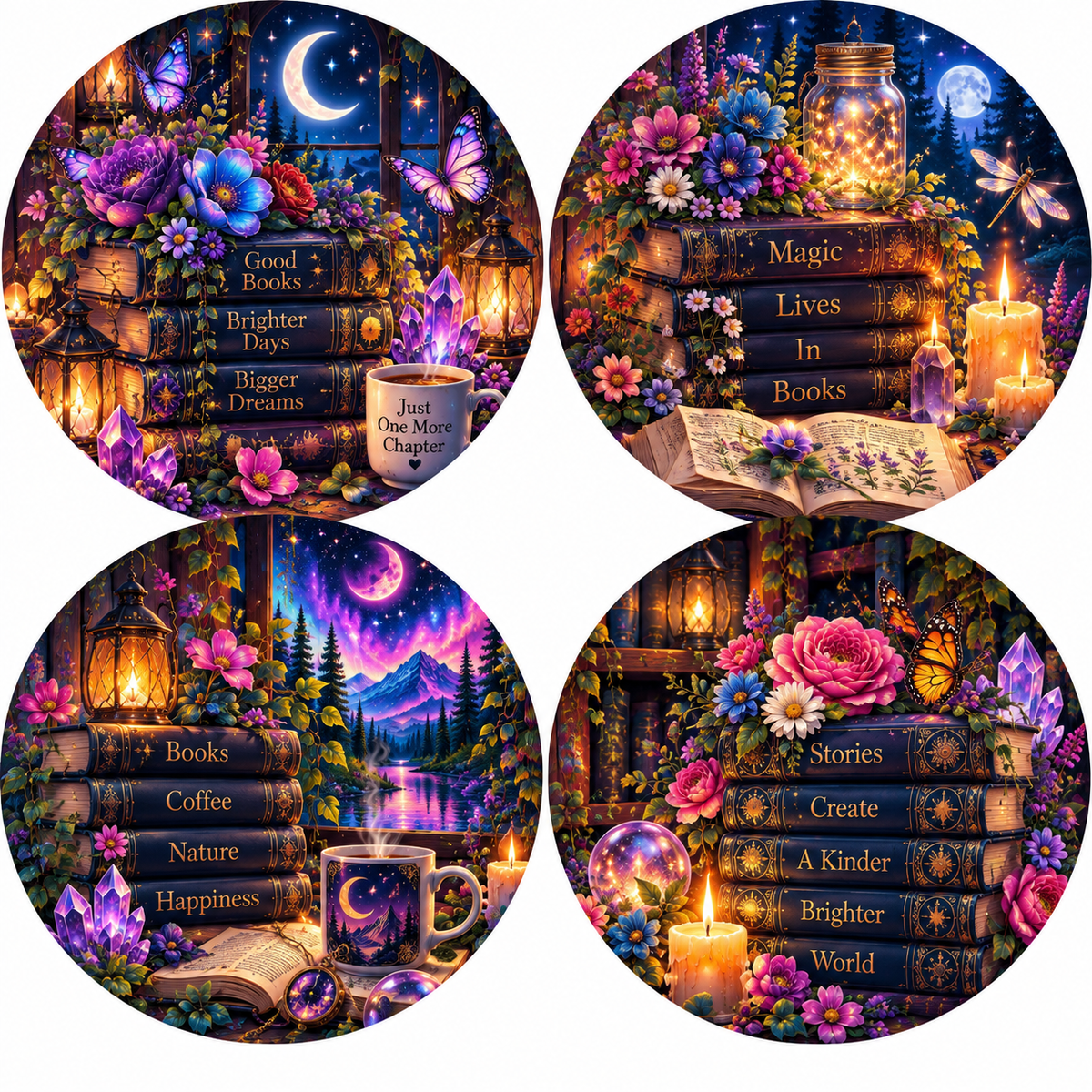 Magic Lives in Books Cardstock - 2.5"
