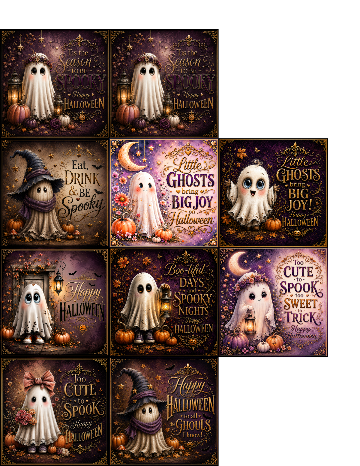 Ghost Square Cardstock - 2.5"