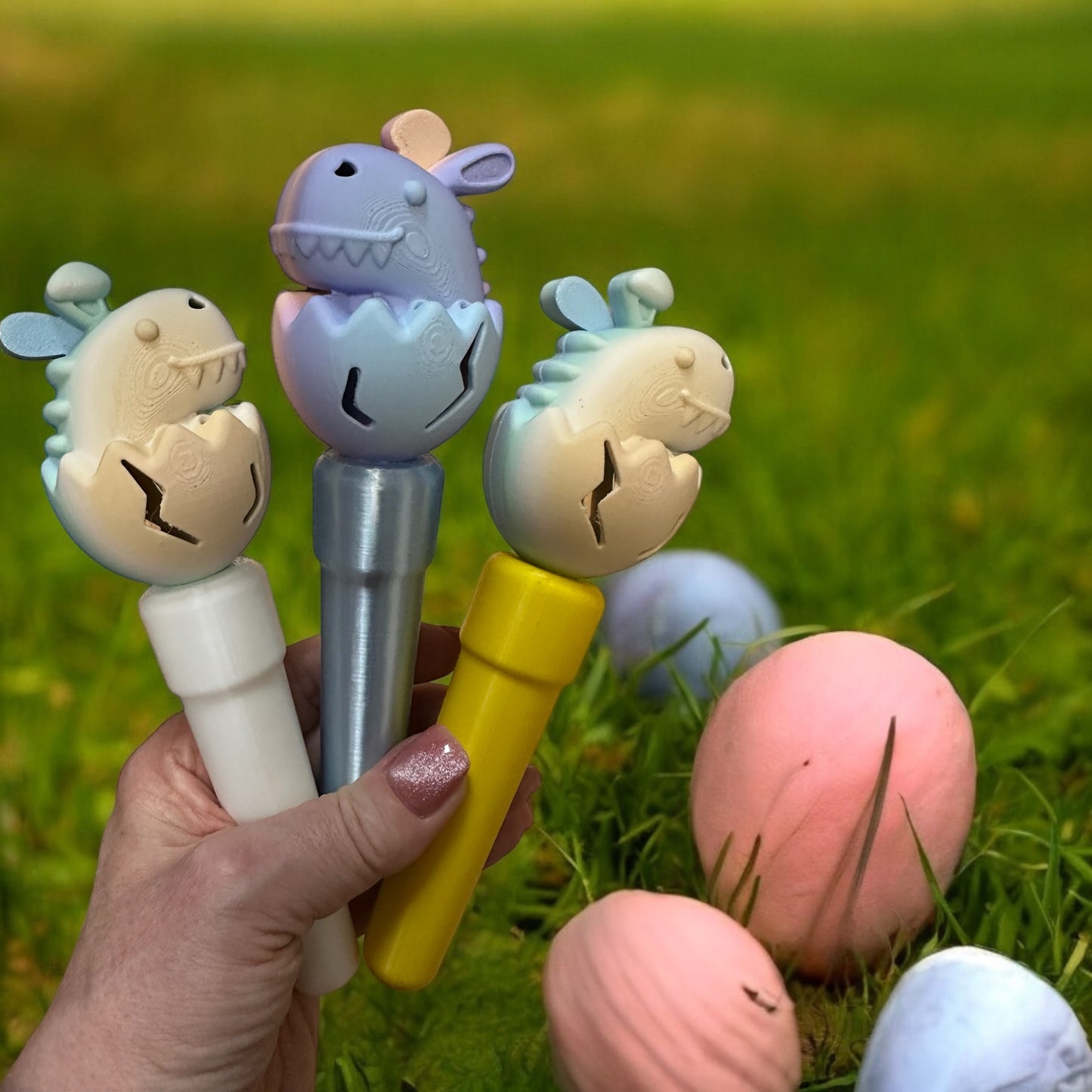 Magical Bath Wands - Easter Dino Bunny 1.5"