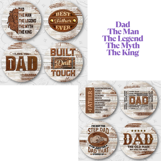 Dad The Man Freshie Cardstock - 2.5"