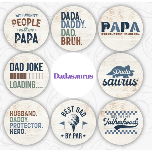 Dadasaurus Freshie Cardstock - 2.5"