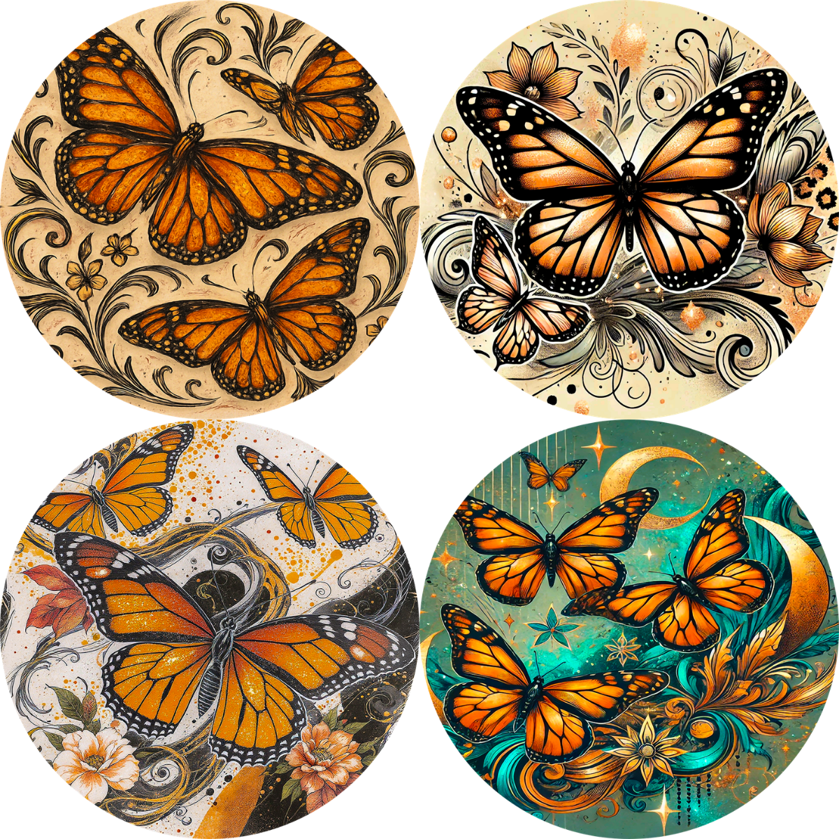 Monarch Butterflies Cardstock - 2.5"