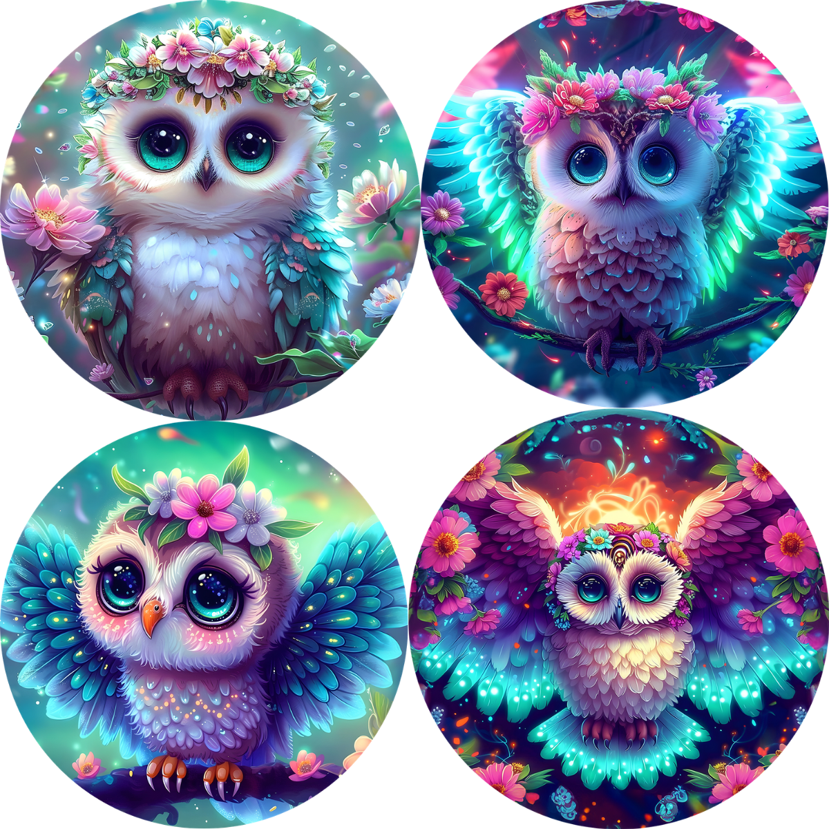 Baby Owl Cardstock - 2.5"
