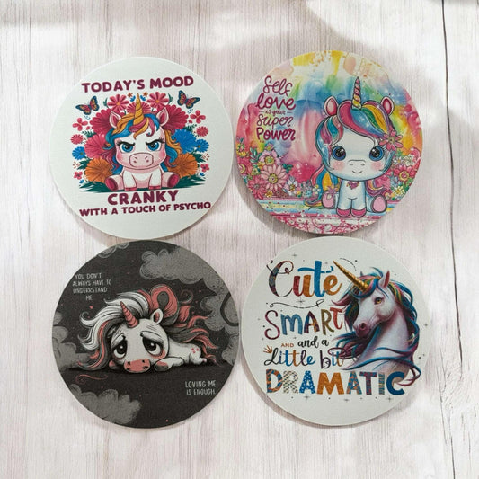 Cute Unicorn Freshie Cardstock - 2.5"