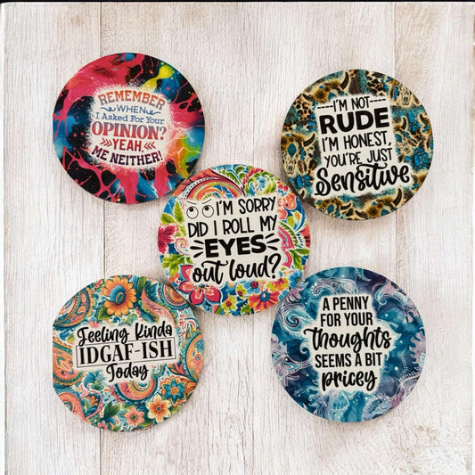 Did I Roll My Eyes Freshie Cardstock - 2.5"