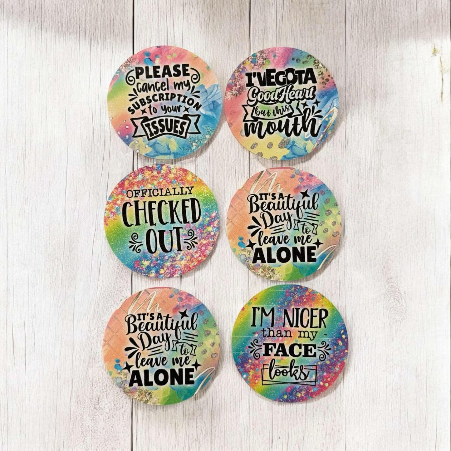 Checked Out Freshie Cardstock - 2.5"