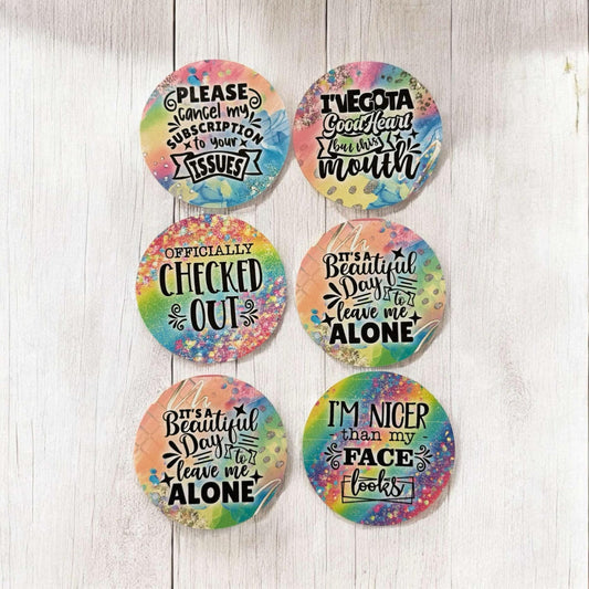 Checked Out Freshie Cardstock - 2.5"