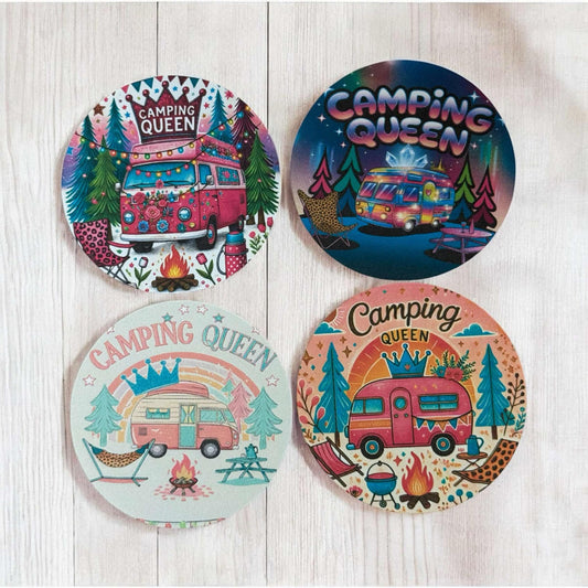 Camping Queen Freshie Cardstock - 2.5"