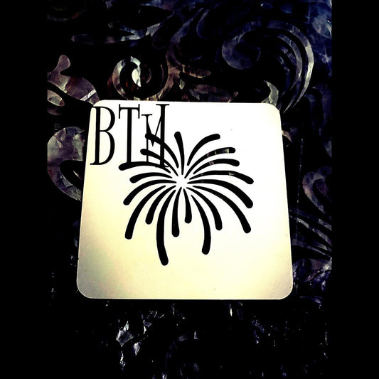 Feux d'artifice 3 - Pochoir