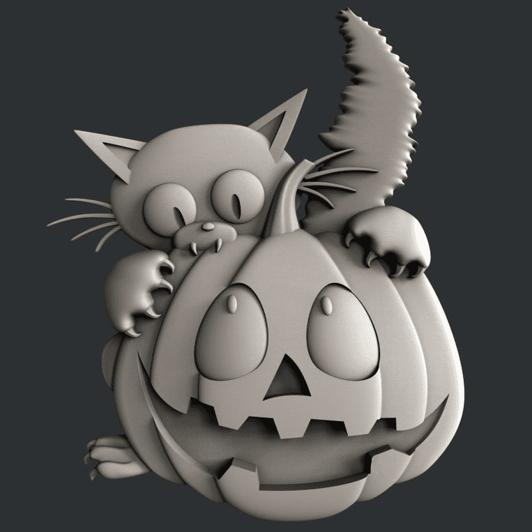 Kitty Pumpkin Bliss Vacuum Form Molds