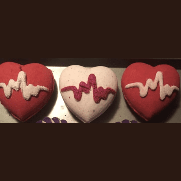 Moule à main pour bombe de bain Heartbeat