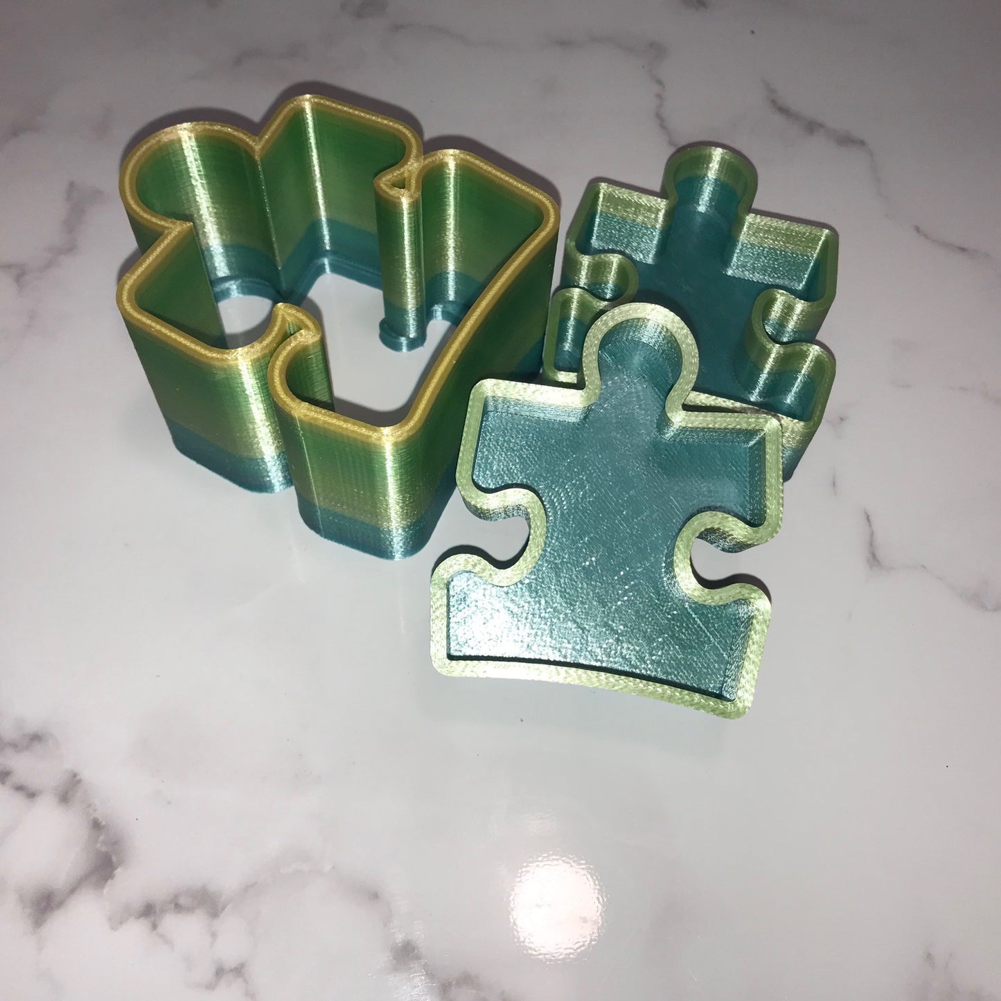 Moule à main bombe de bain pièce de puzzle