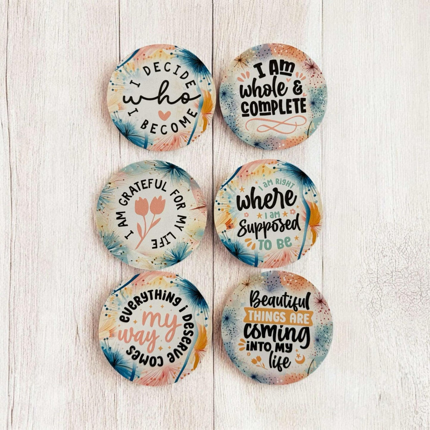 Positive Vibes Freshie Cardstock - 2.5"