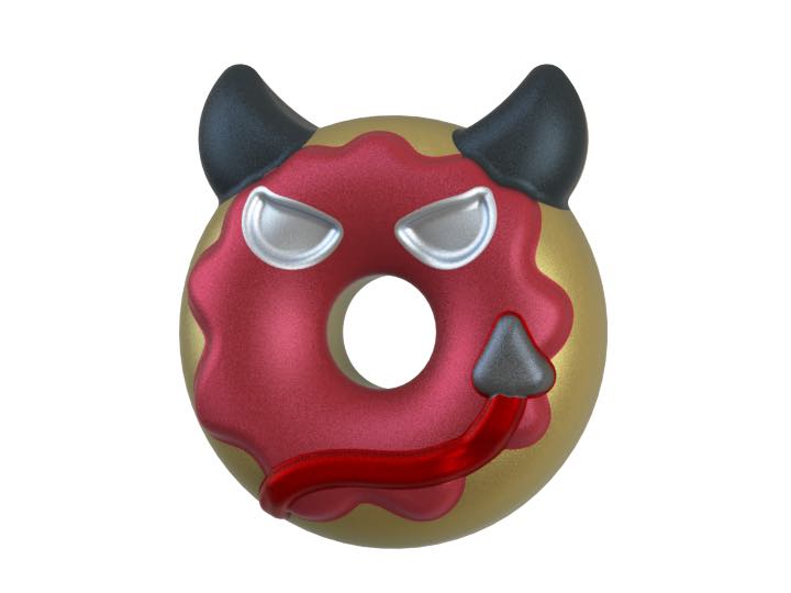 Diabolic Jelly Donut Mold Series STL File